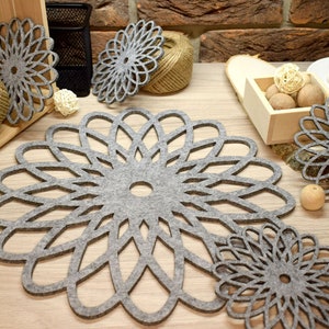 Felt Coasters Set / Drink Coasters / Bar Coasters