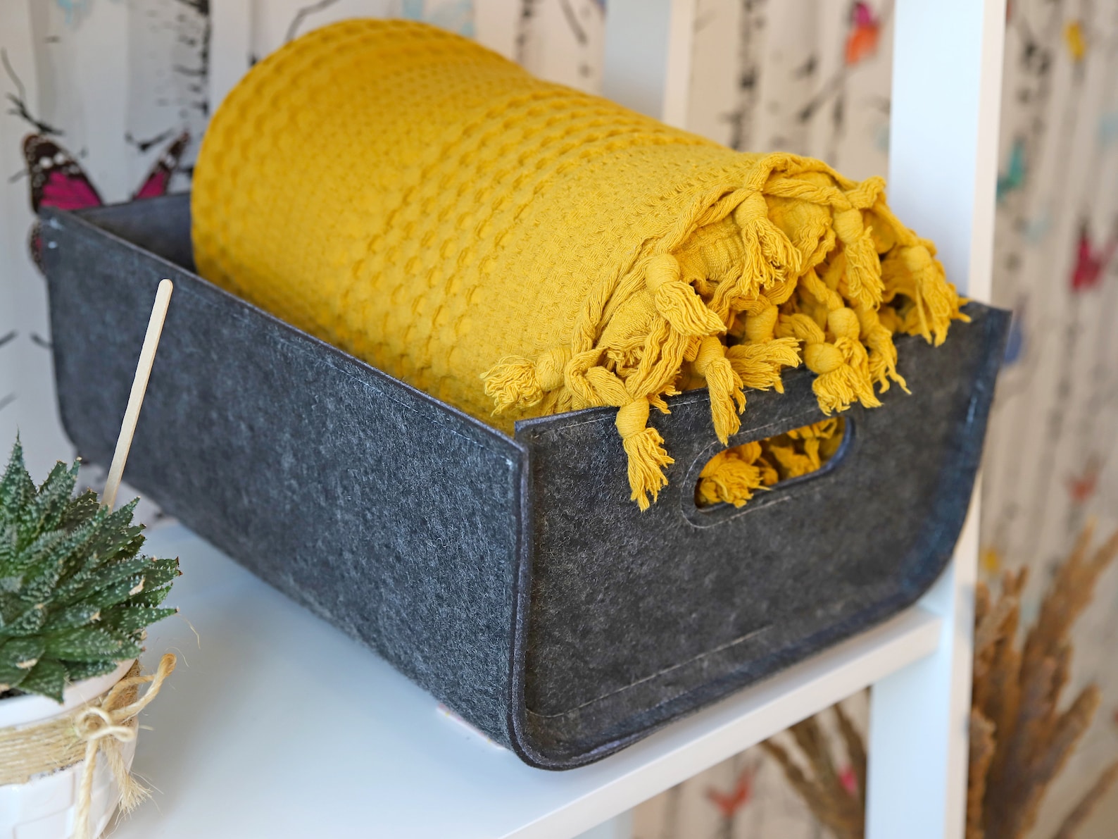 Felt Storage Box / Felt Storage Basket / Long Strong Storage Etsy