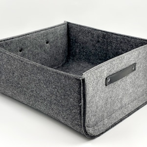 Felt Storage Box / Felt Storage Basket / Long Strong Storage Basket / Clothes storage / Possible in Custom Size
