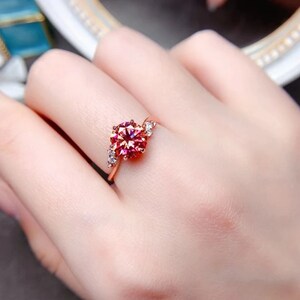 Engagement ring | Moissanite ring | Wedding gift | Partner ring | Christening ring, friendship ring | gift idea | Aminaka jewelry | Women&#39;s jewelry |