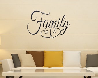 Family Metal Doppel Herz Letter Wall Decoration | Indoor Outdoor Family Metal Sign | Family Metal Wall Art | Farmhouse Decor