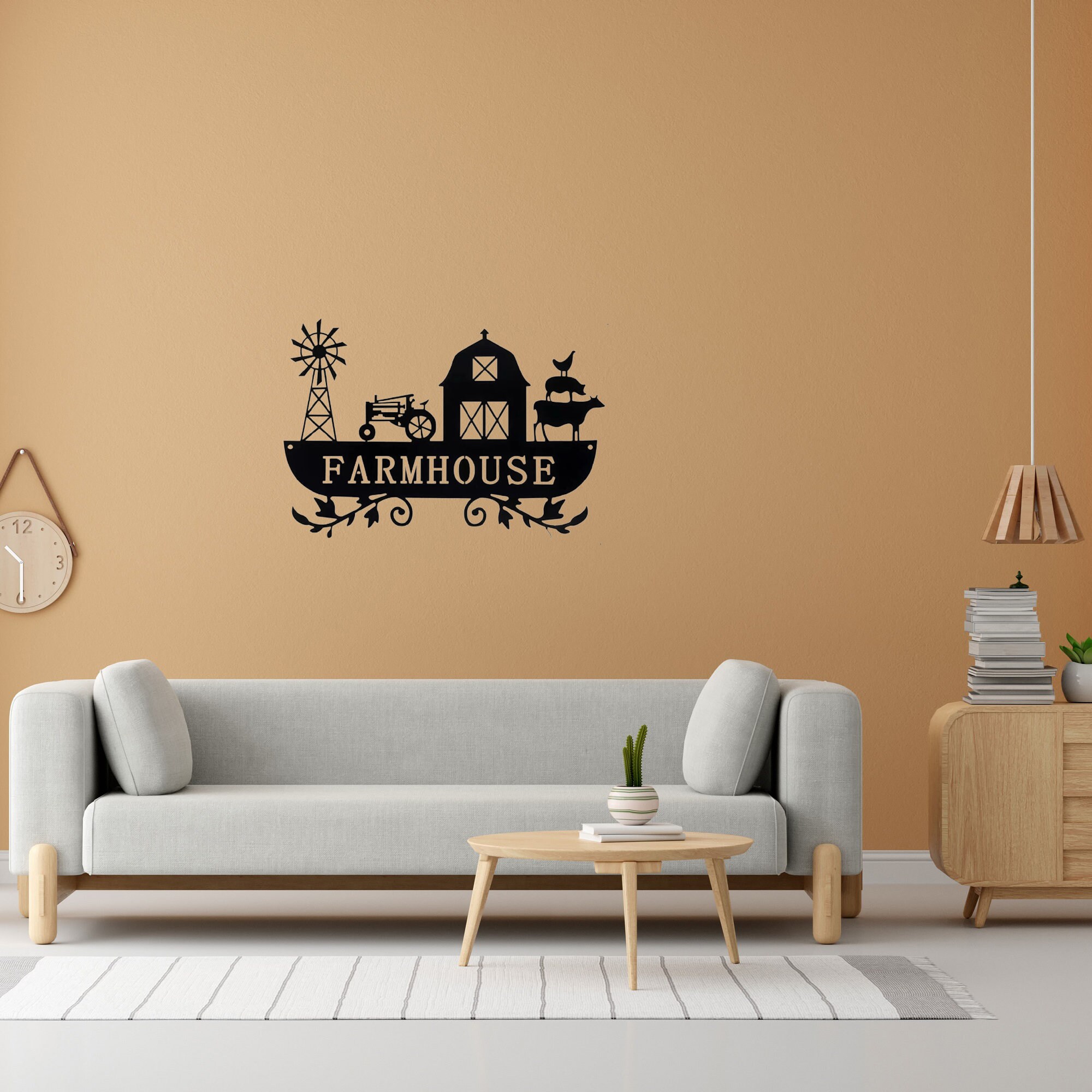 Farm House Sign, Hanging Farm Sign, Metal Sign, Wall Art Wall Decor