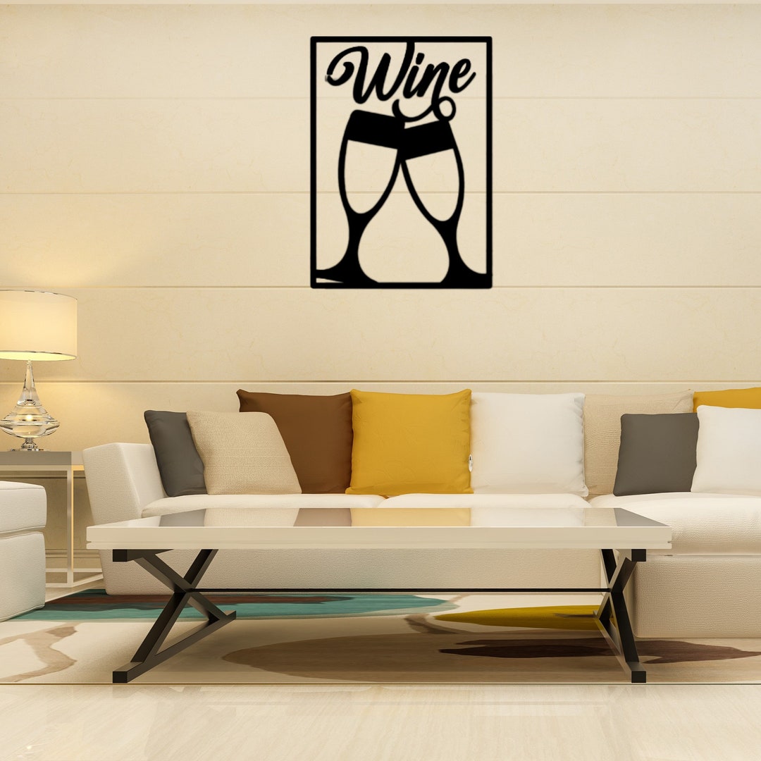 Wine Wall Decor Metal Wine Sign Wine Bar Sign Wine Bar Etsy