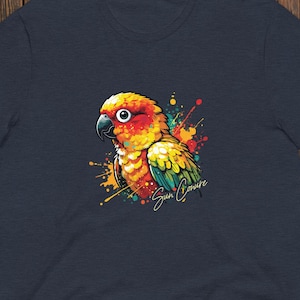 Splatterpaint Sonnensittich T-Shirt Herren Damen
