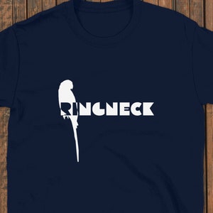 Ringneck Parrot Silhouette Bird T Shirt Mens Womens