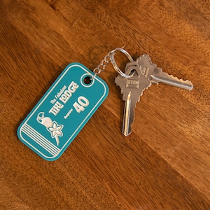 Vintage Motel Style Bird Keychain For The Tiki Lodge