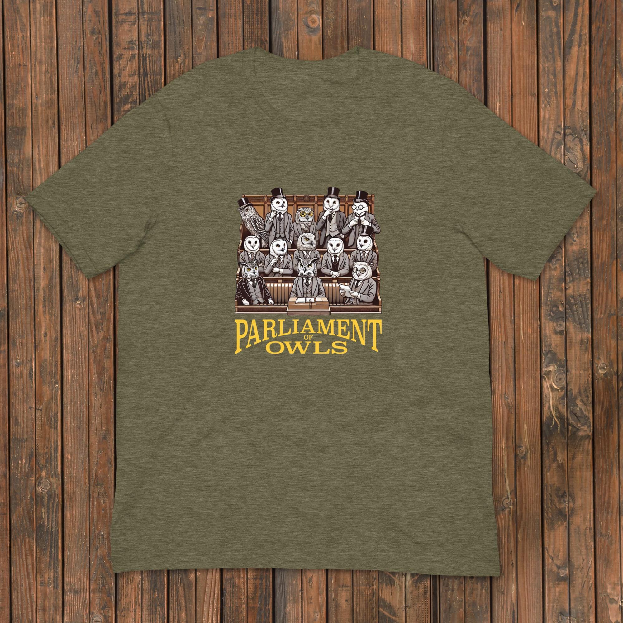 Parliament of Owls Bird T-Shirt Mens Womens