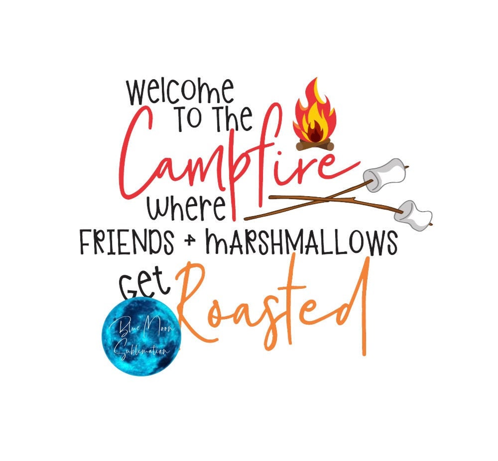 to the Campfire Sublimation Transfer Decal Heat Etsy