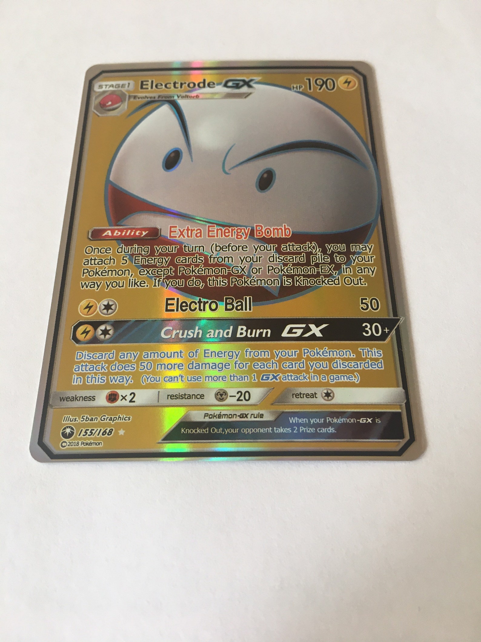 Pokémon Electrode GX Etsy