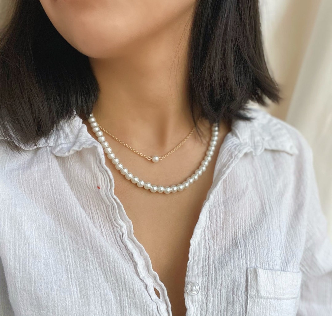 【TATIANA】Pearl Ball Chain Necklace★送料・関税込 DOUBLE BALL CHAIN NECKLACE - JADE Jakarta