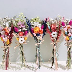 Frühlings-Englisch Wildblumen Letterbox Trockenblumen Bunte Pastelle Blumensträuße