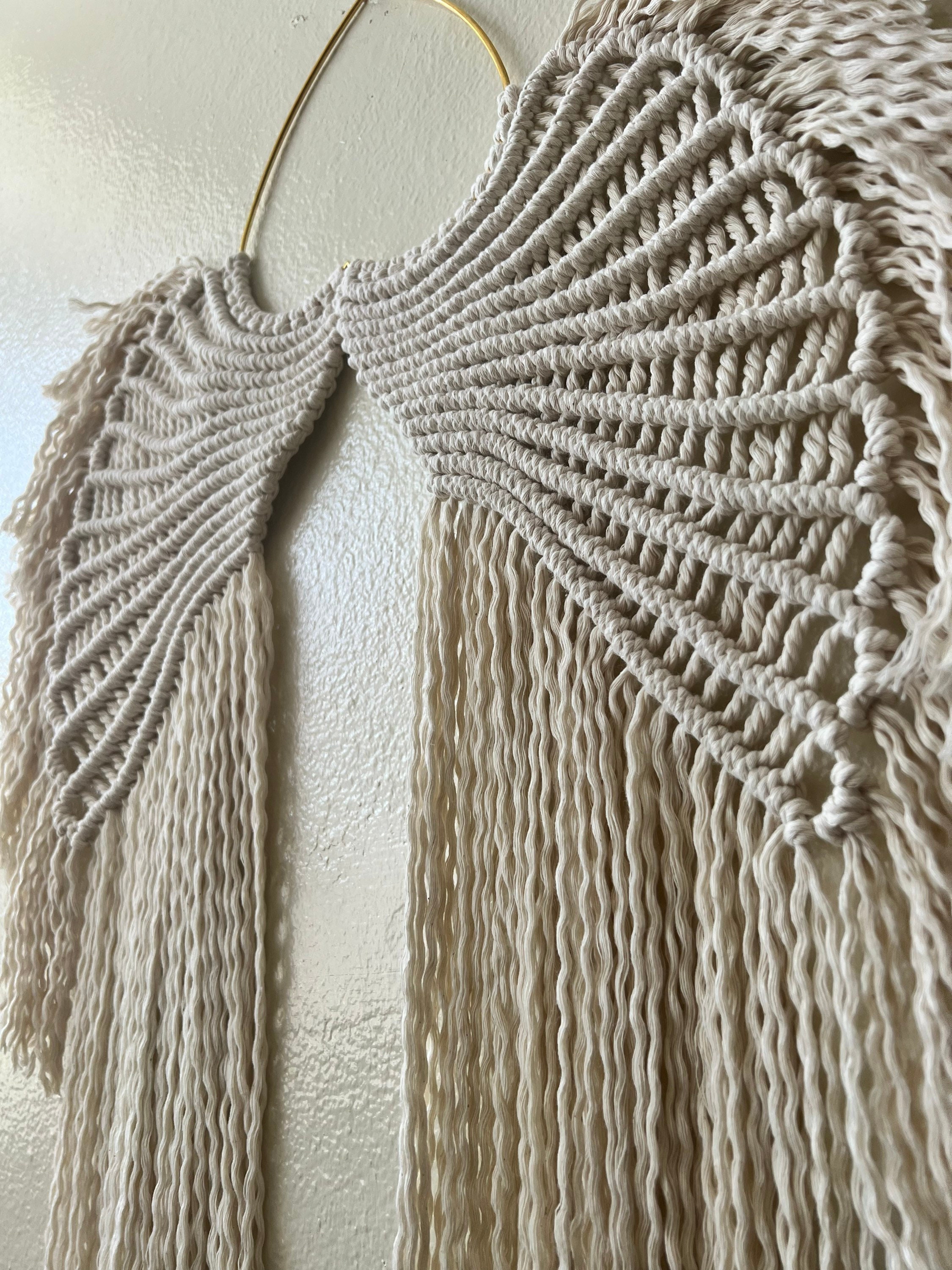 💞NEW💞 Angel Wings Macrame Wall Hanging Tapestry Macrame with Long Tassels