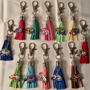 Colorful Elephant Keychains