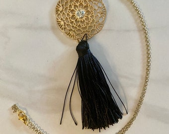 Gold Boho Necklace - Tassel Necklace