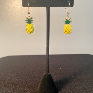 Gold Pineapple Earrings/Pineapple Jewelry