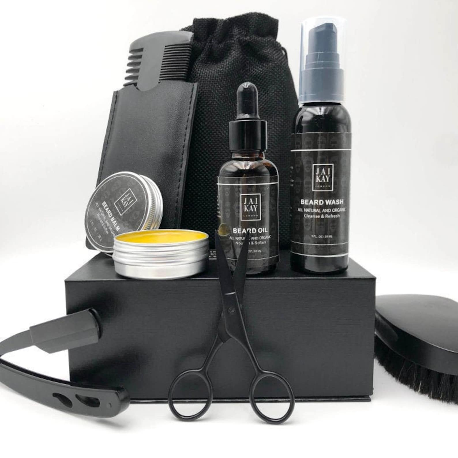Mens Beard Kit 9pc Ultimate Beard Care Kit Gift Box Etsy