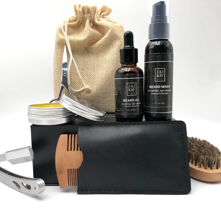 Mens Beard Kit 9pc Ultimate Beard Care Kit Gift Box Etsy