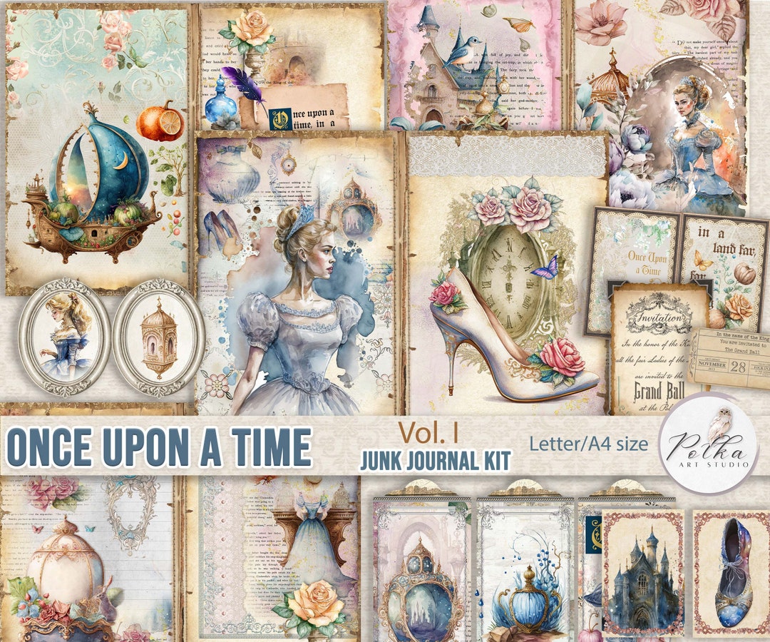 Fairy Tale Junk Journal Kit: Printable Scrapbooking Papers (digital ...