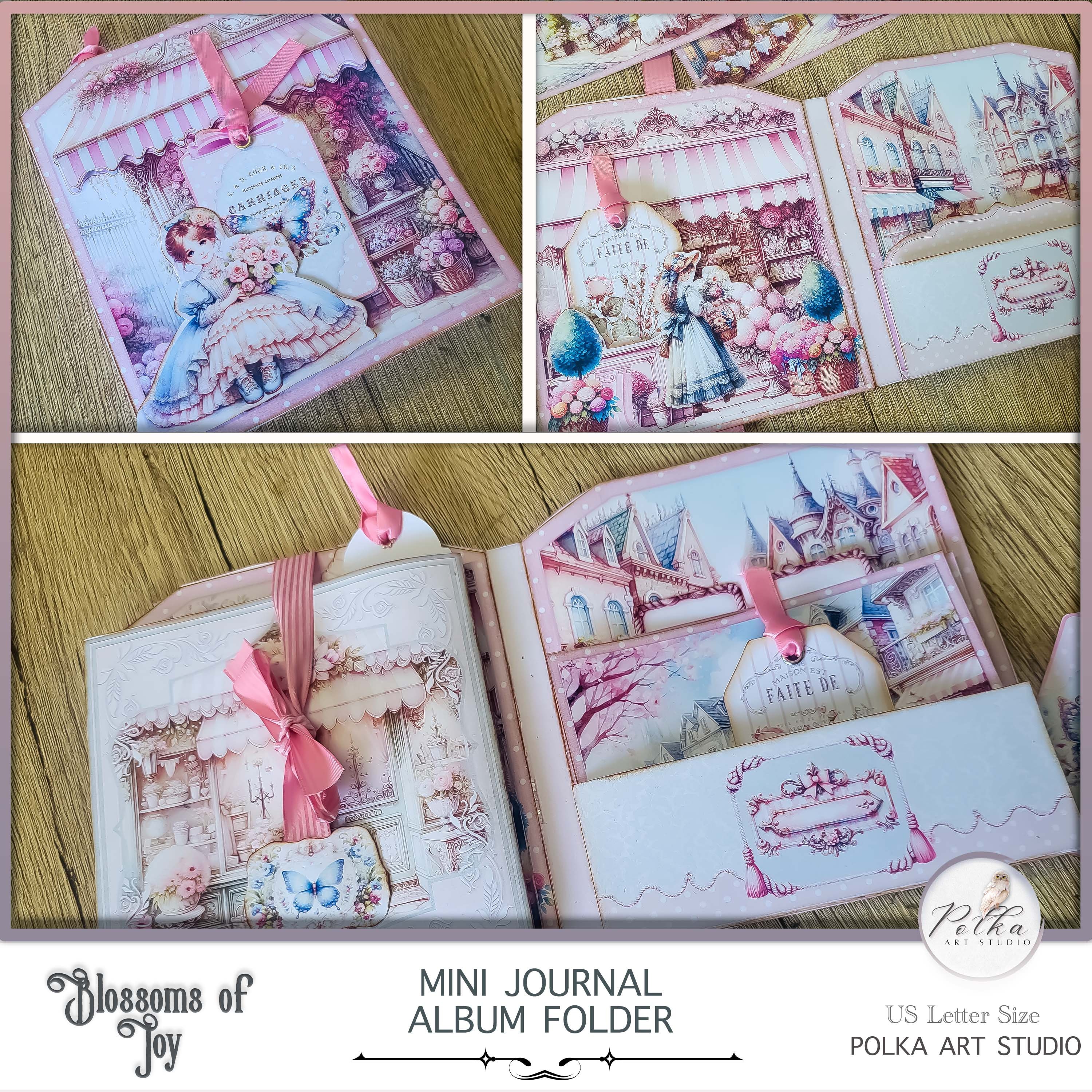 HiFEN® Scrapbook - 50 fogli di carta spessa con nastro, album dei