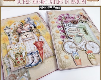 Spring Scene Ephemera Kit: Floral Junk Journal Fussy Cuts (Digital Download)