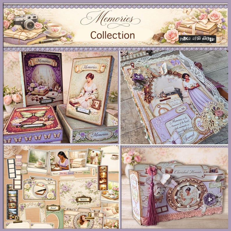 Memories Ephemera Pack, Shabby Chic Journal Ephemera, Tags Cards ...