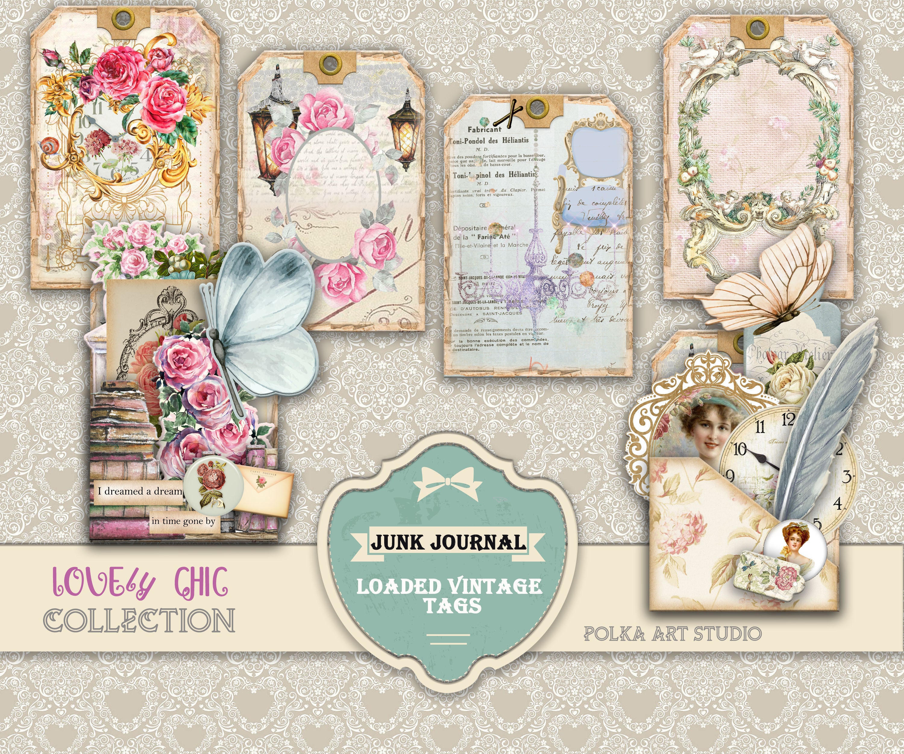 junkjournal【shabby chic petals】 Shabby Chic Vintage Junk Journal | MakerPlace by Michaels