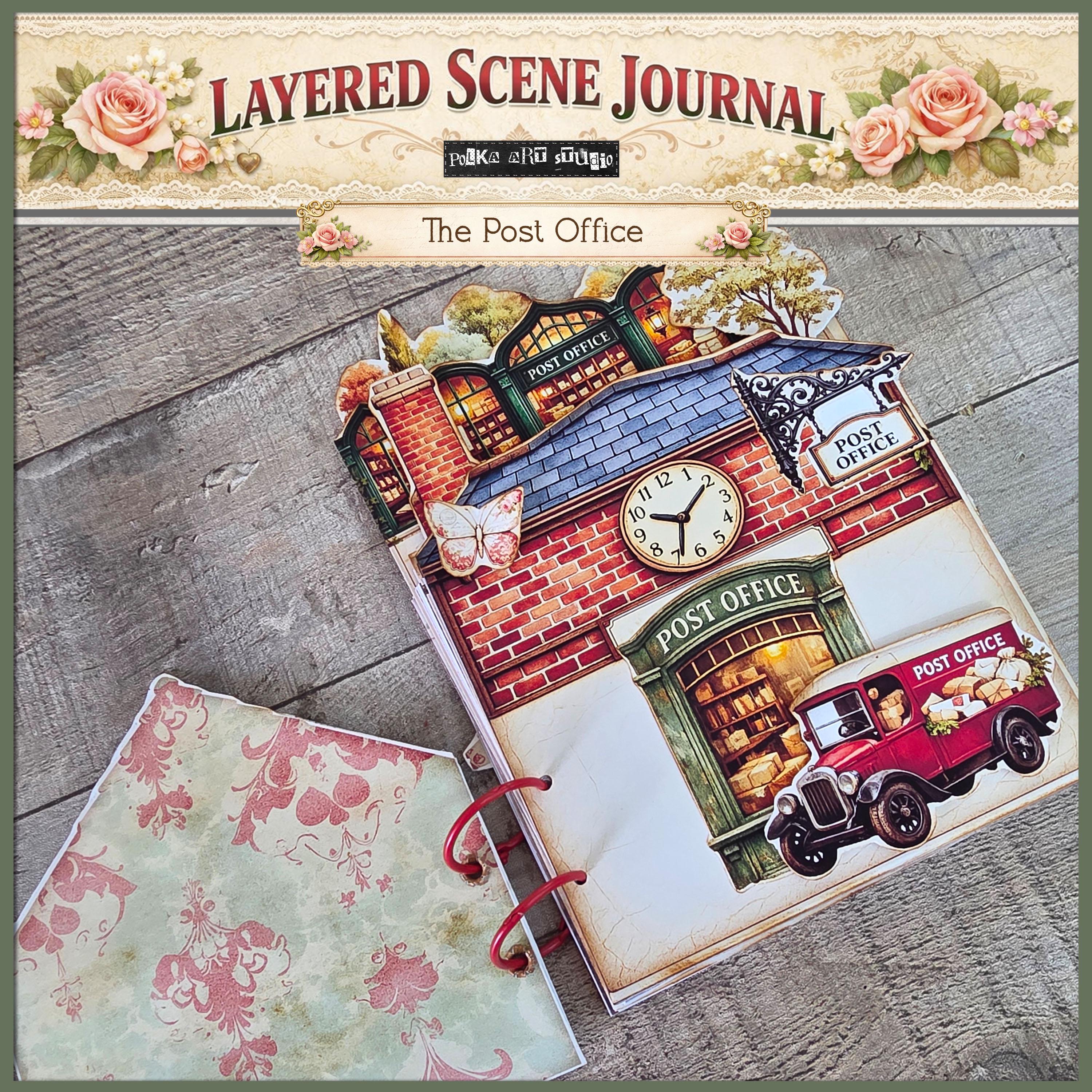 Post Office Layered Scene Journal Kit | Printable Journaling Project ...