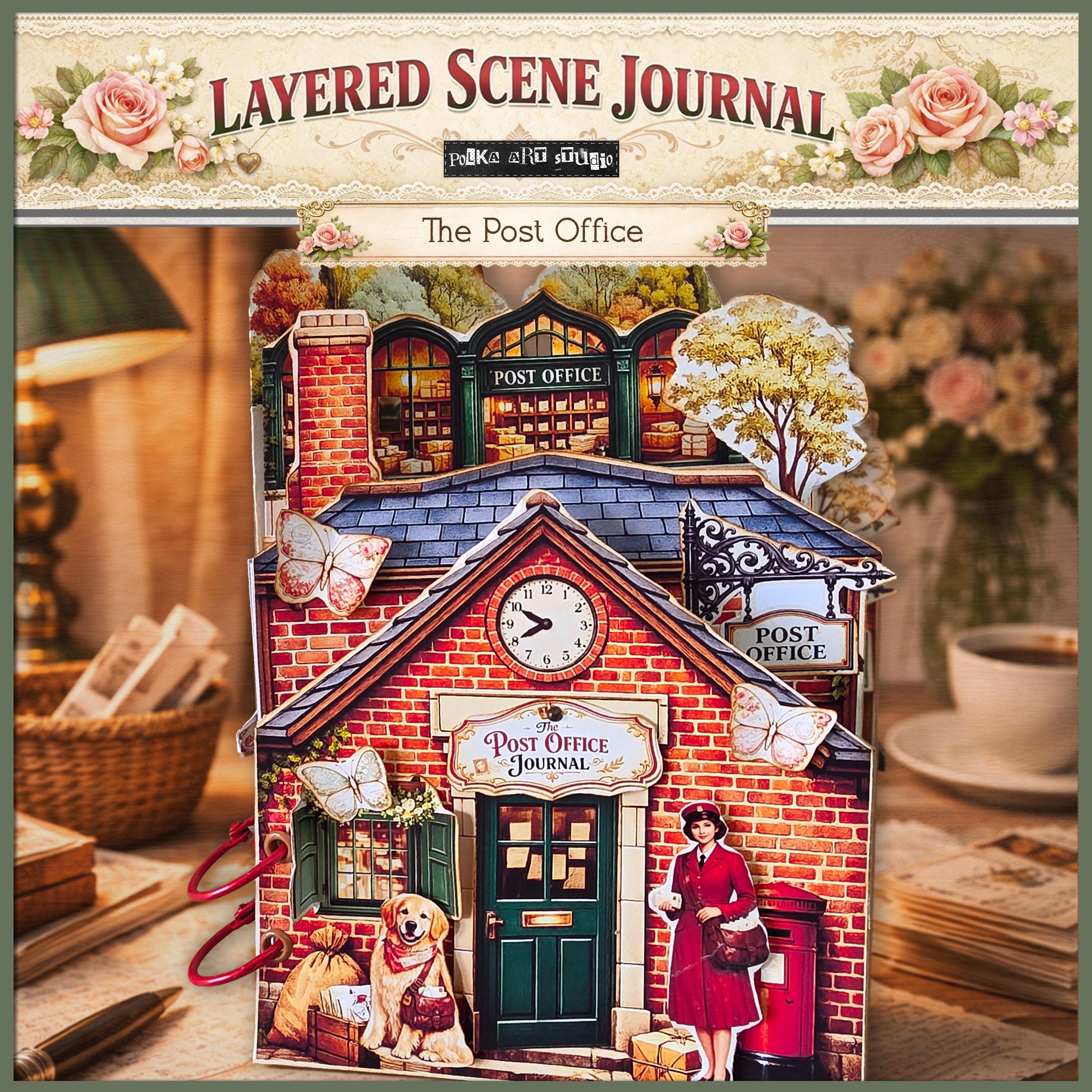 Post Office Layered Scene Journal Kit | Printable Journaling Project ...
