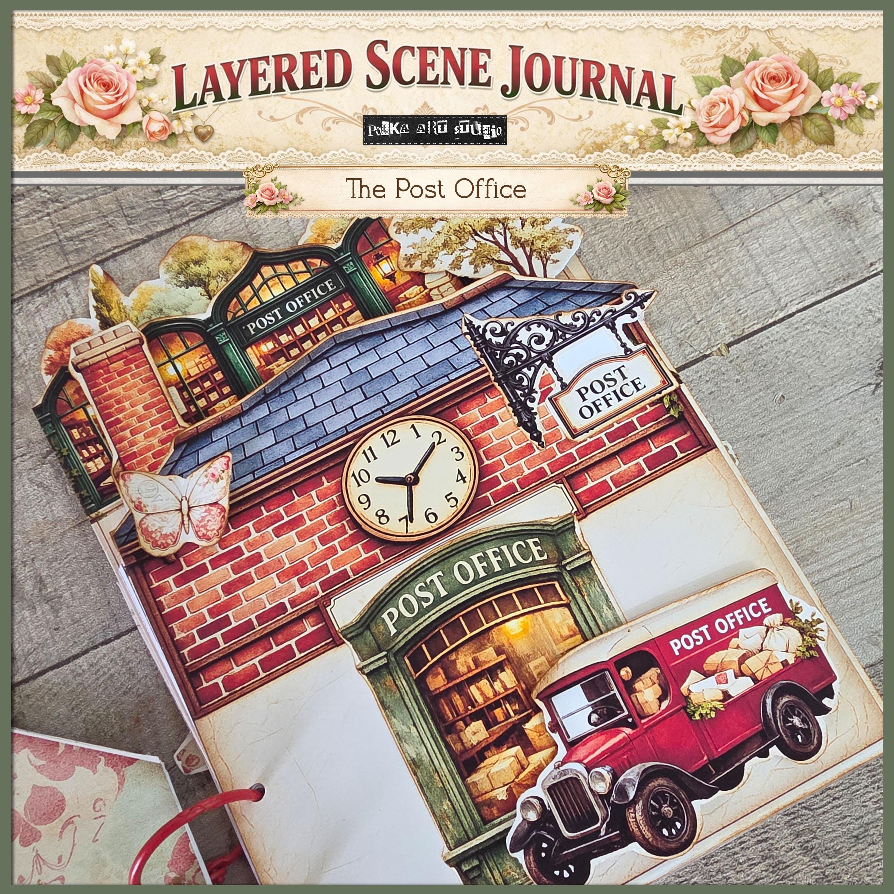 Post Office Layered Scene Journal Kit | Printable Journaling Project ...