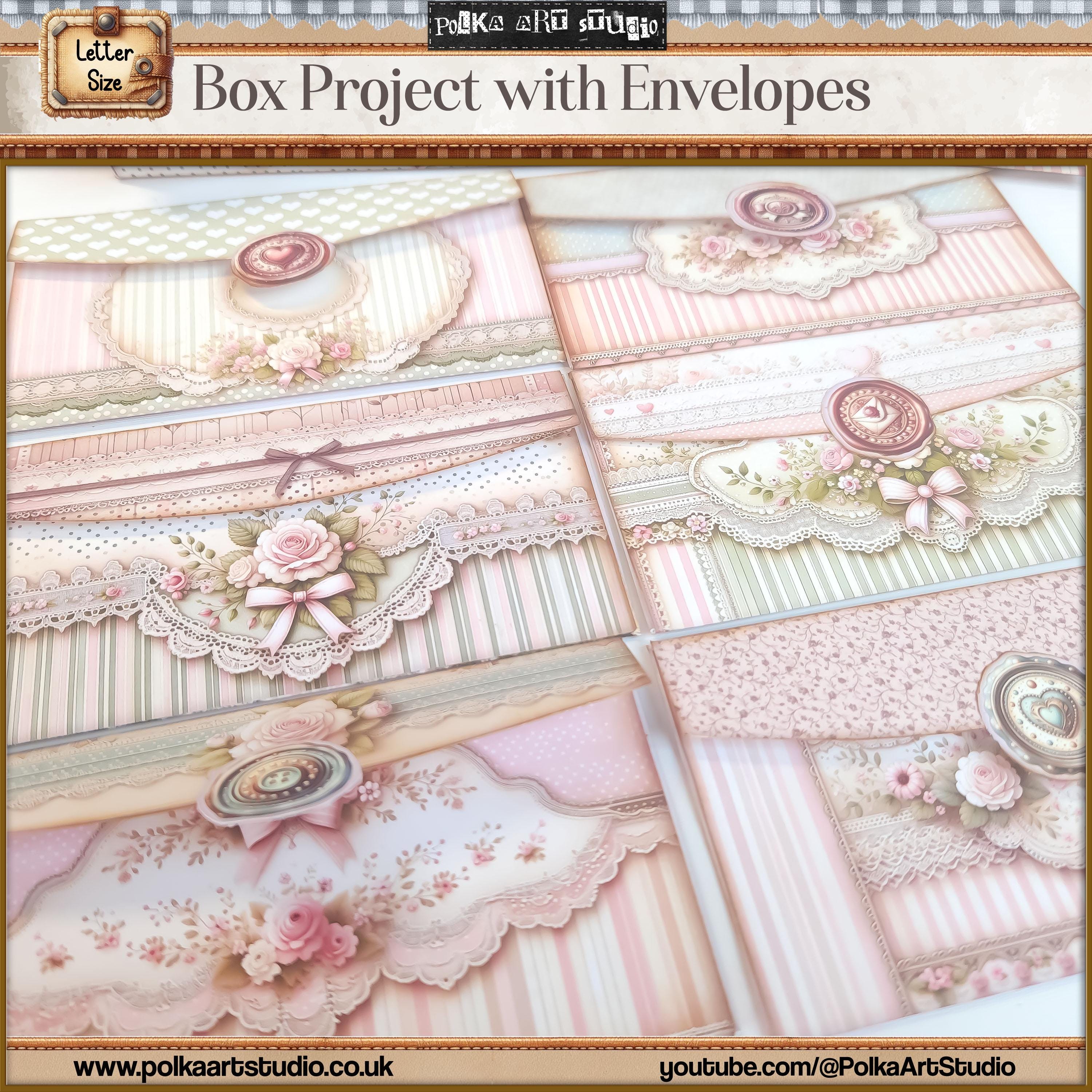 Shabby Chic Box With Envelopes: Junk Journal Project Kit (digital ...