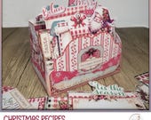 Christmas Recipe Box: Vintage Ephemera Cards & Tags (Digital Printable)
