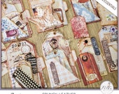 Digital Junk Journal Tags: Shabby Leather Ephemera (Printable)