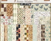Rustic Farm Floral Paper Pack: Vintage Journal Pages (Digital Download)