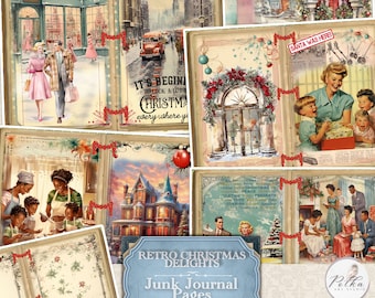Kit diario natalizio retrò anni '50: Santa Ephemera (download digitale)