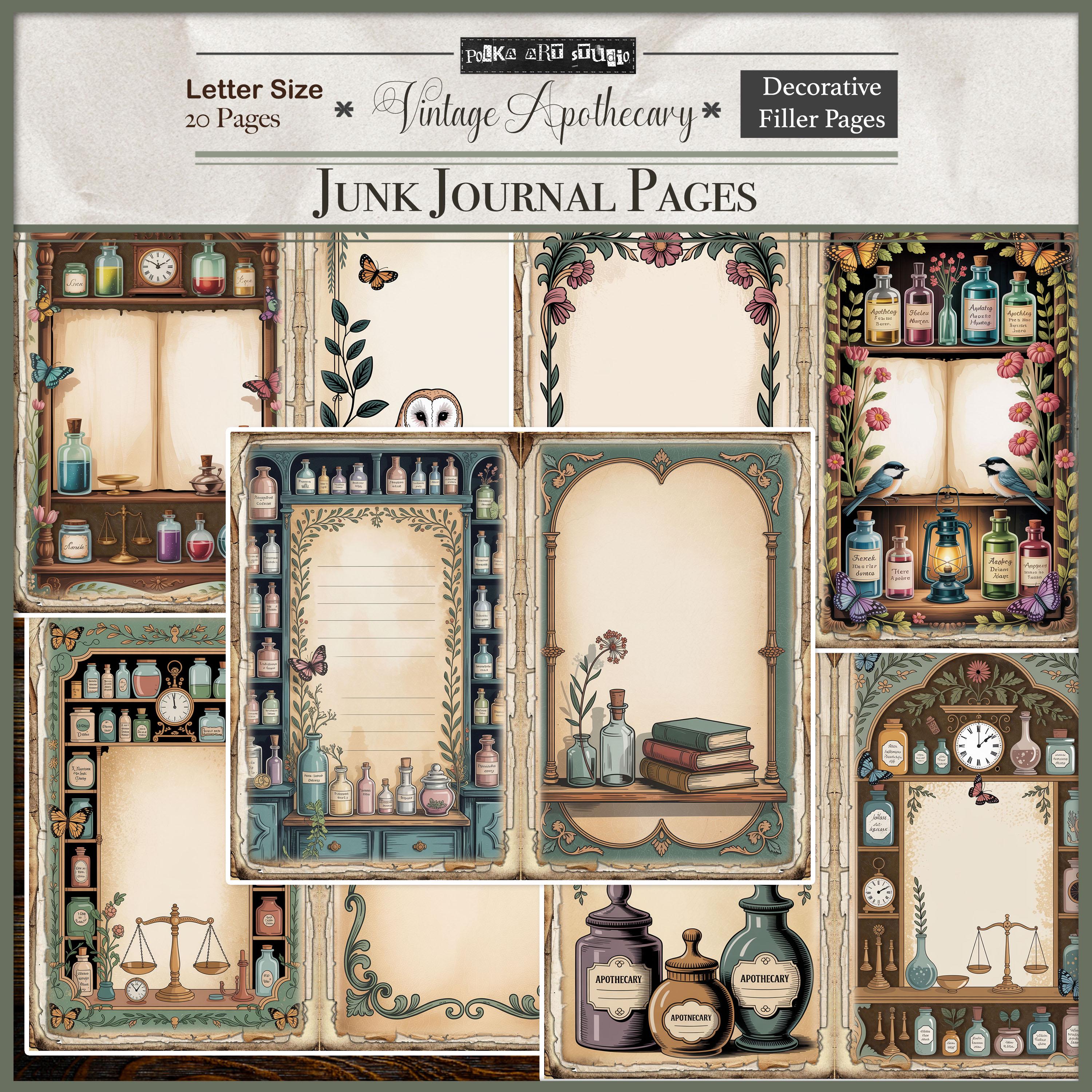 Digital Junk Journal Kit | Enchanted Apothecary Printable Pages ...