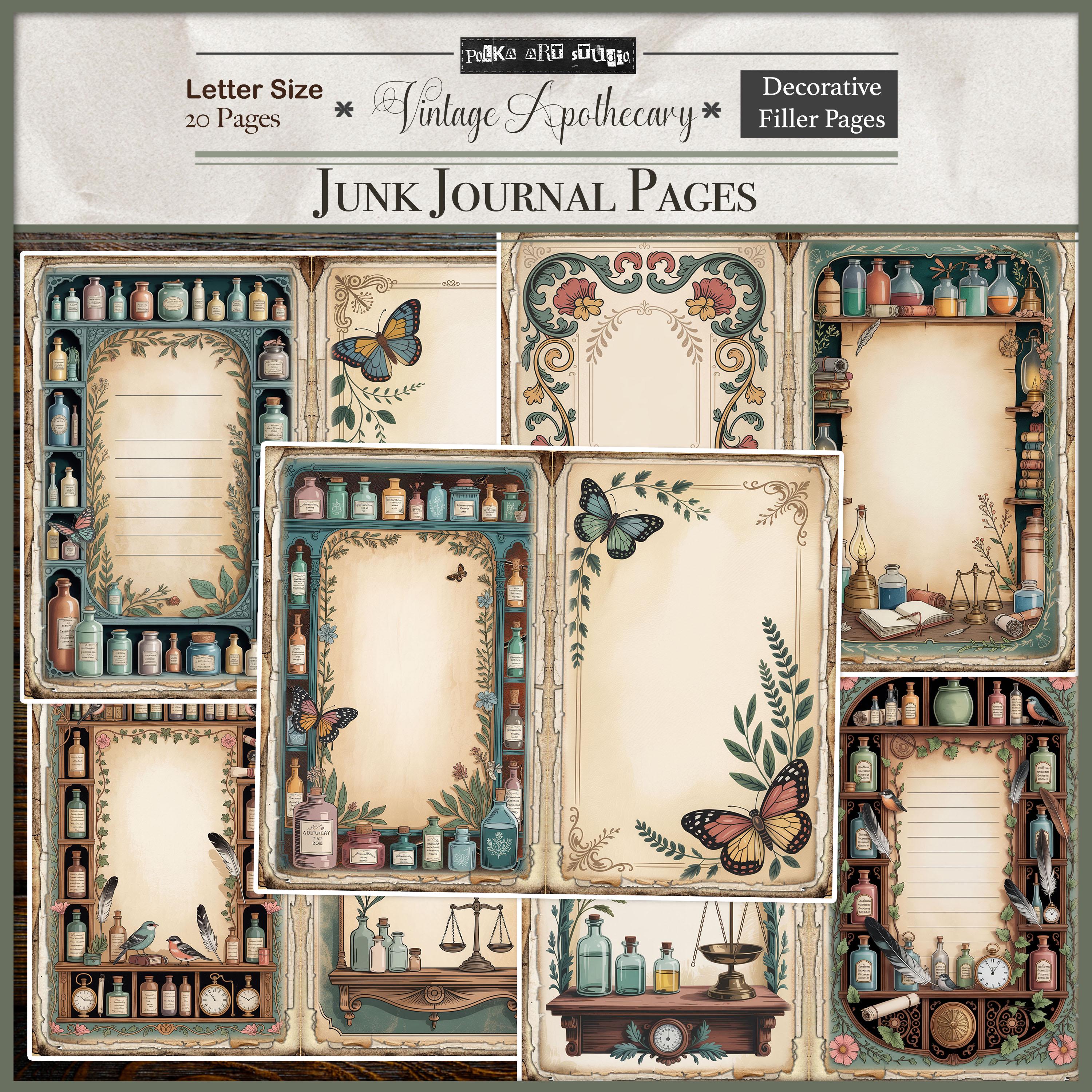 Digital Junk Journal Kit | Enchanted Apothecary Printable Pages ...