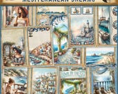 Marine Boho Junk Journal Kit: Nautical Scrapbooking Pages (Digital Download)