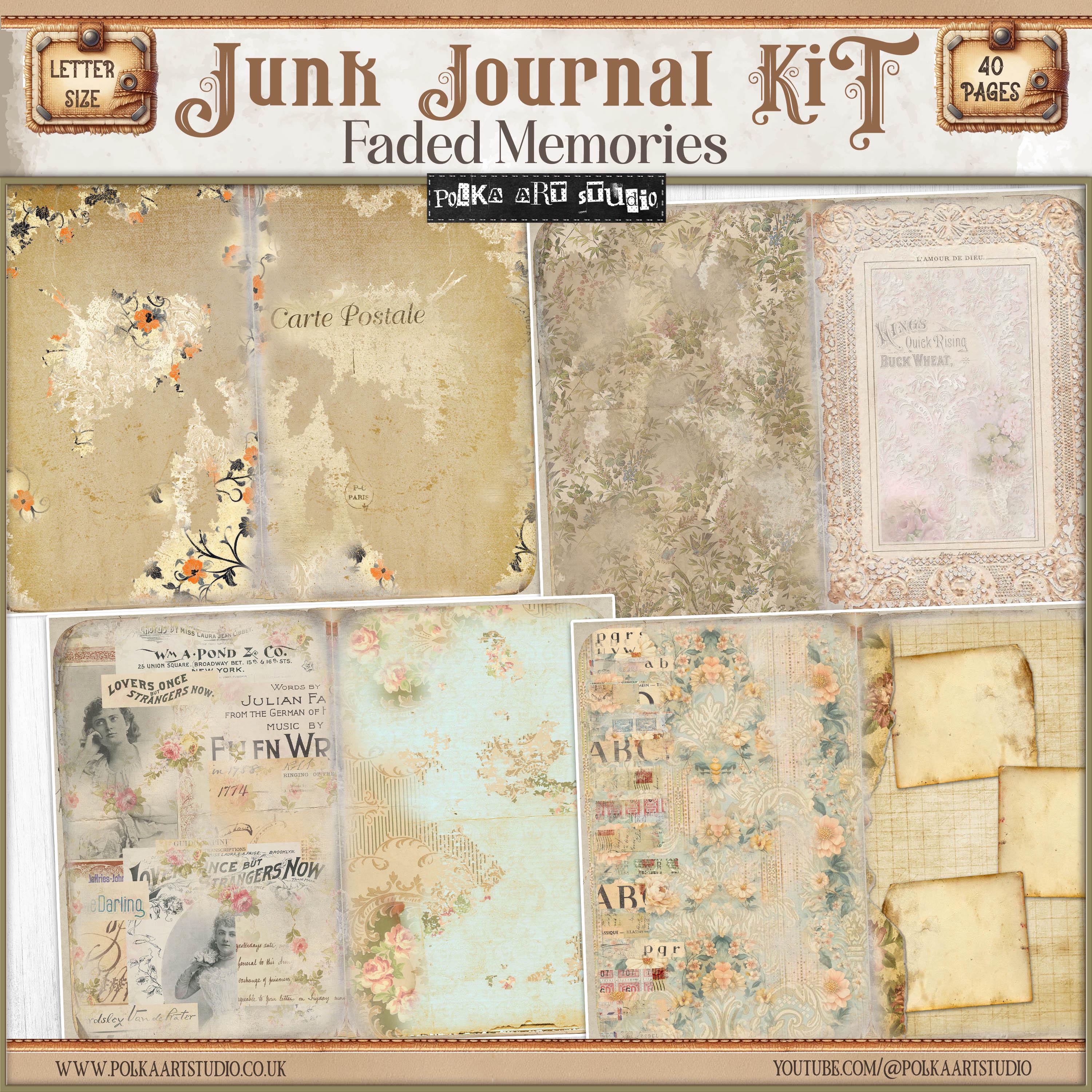 Antique Ephemera Junk Journal Kit: Vintage Paper Craft (digital ...