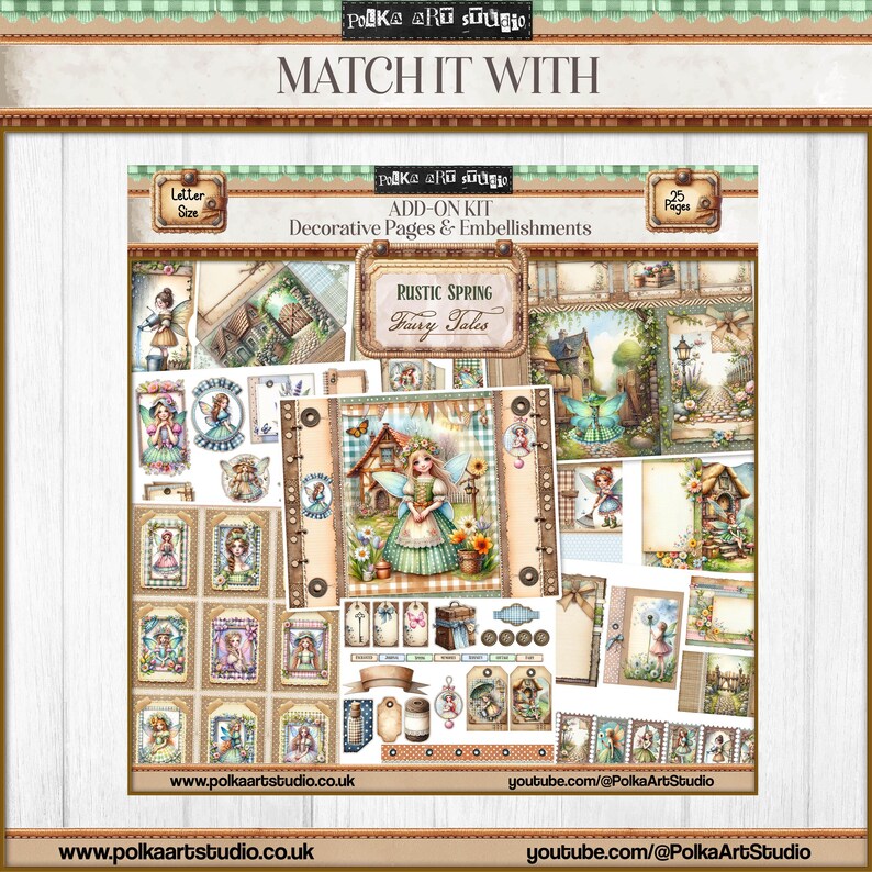 Vintage Fairy Junk Journal Kit: Rustic Spring Pages (digital Download ...