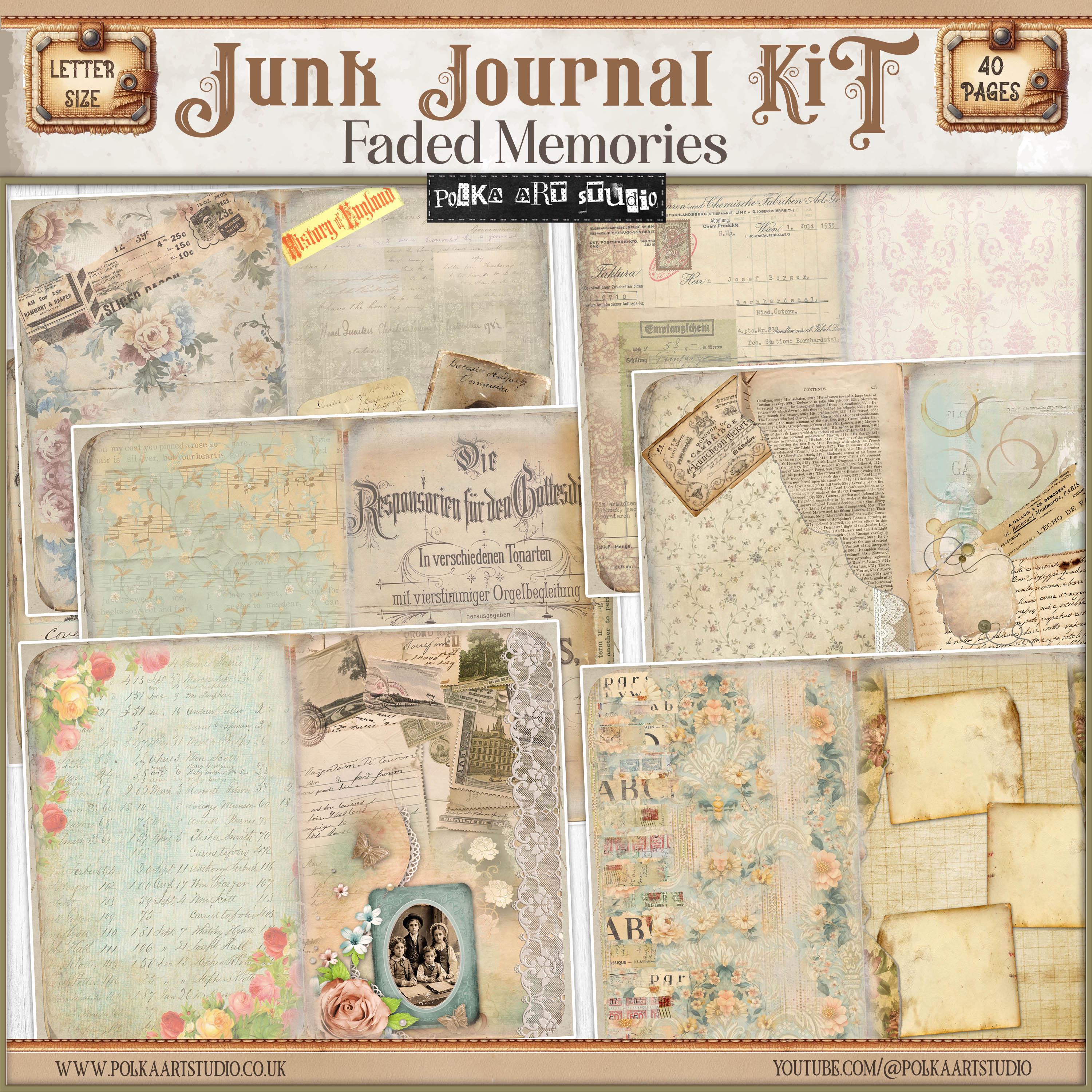 Antique Ephemera Junk Journal Kit: Vintage Paper Craft (digital ...