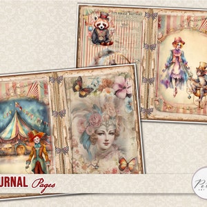 Circus Junk Journal, Digital Download Printable Journal, Ephemera ...