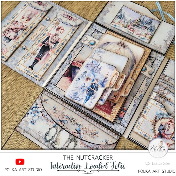 Nutcracker Junk Journal: Winter Folio Booklet (Digital Download)
