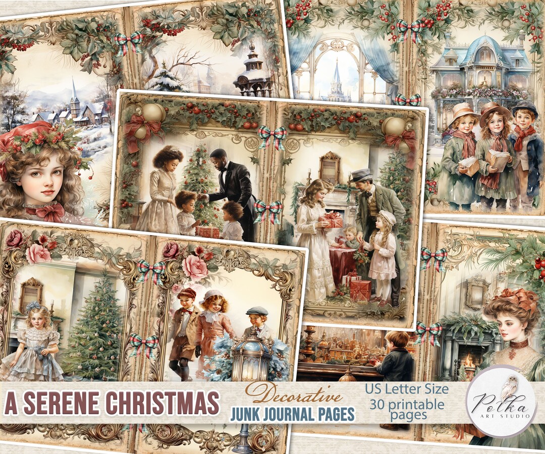 お洒落ビクトリアンガールのクリスマス大型ジャンクジャーナル♥Greeting♥ お洒落ビクトリアンガールのクリスマス大型ジャンクジャーナル