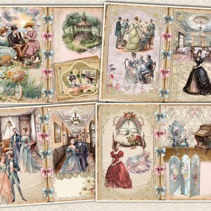 Junk Journal Digital Kit "the Victorians" Printable Vintage Shabby Chic ...