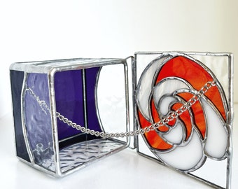 Caramel Love Stained Glass Jewelry Box, Glass Decor, Wedding Gift, Special Gift, Sieraden Opslag, Keepsake, Treasure Box