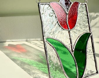 Tulpenzonvanger, raamdecoratie, woondecoratie, perfect cadeau, bloem