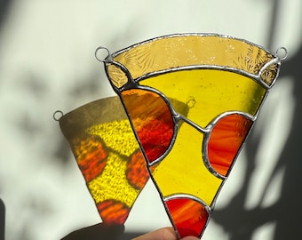 Pizza Sun Catcher, Raamdecoratie, Woondecoratie, Perfect cadeau, Grappig