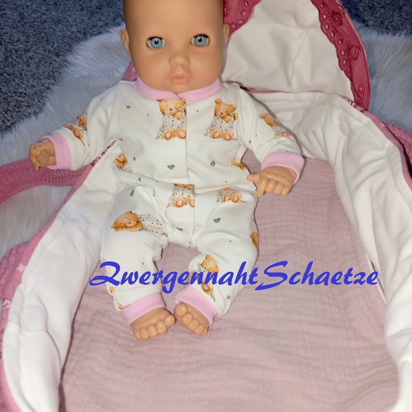 Puppentragetasche mit Matratze Puppenbett Puppenwagen Puppenkleidung 30-32 cm Puppensachen 28-32cm Baby Born Babypuppe Stoffpuppe Teddybär