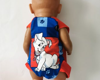 Kleidung für 35-40cm Bär Teddy*Bärenkleidung Puppentrage  rot blau weiß Hund Teddykleidung  Puppenkleidung 43cm