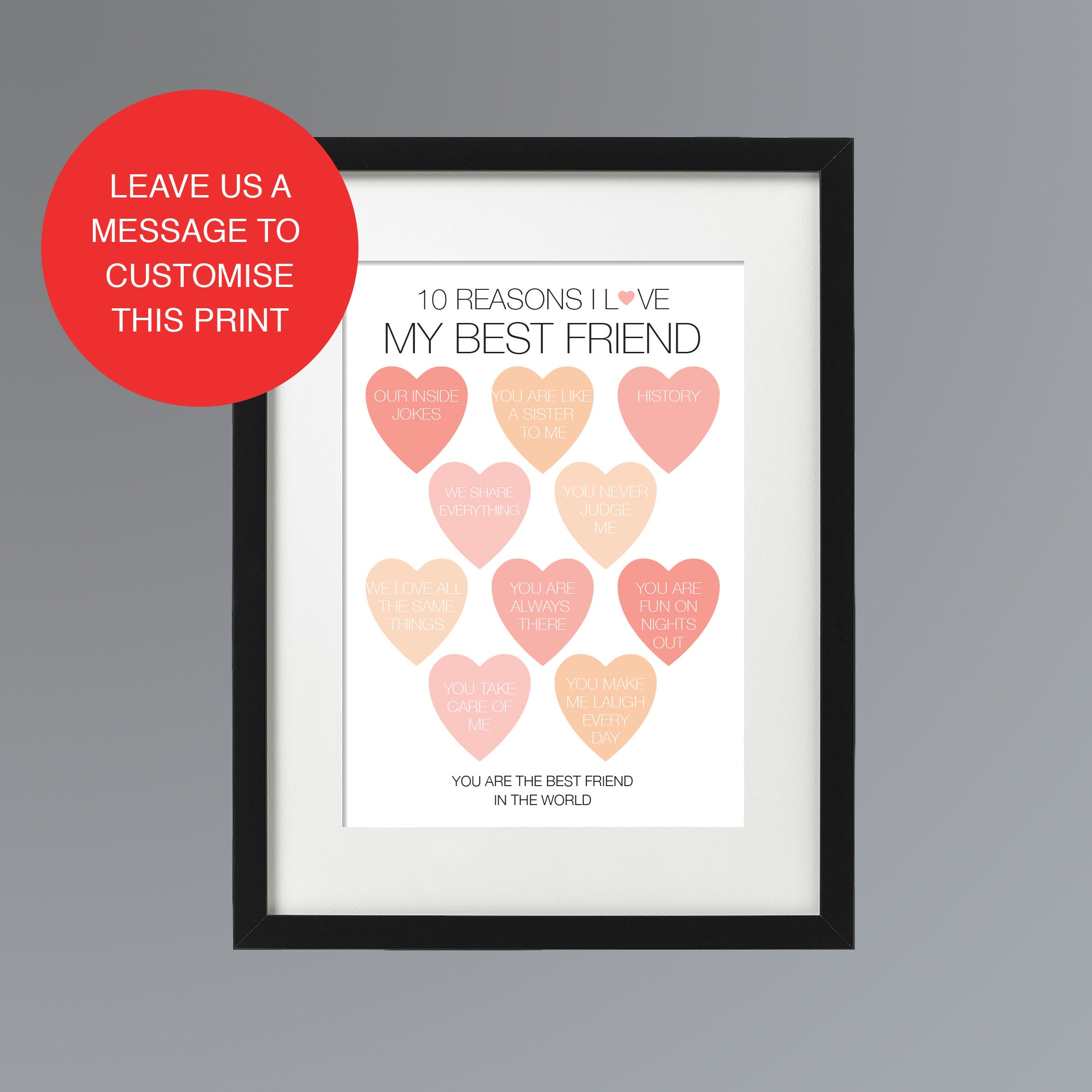 10 Dinge die ich an dir liebe Hearts Valentinstag Etsy
